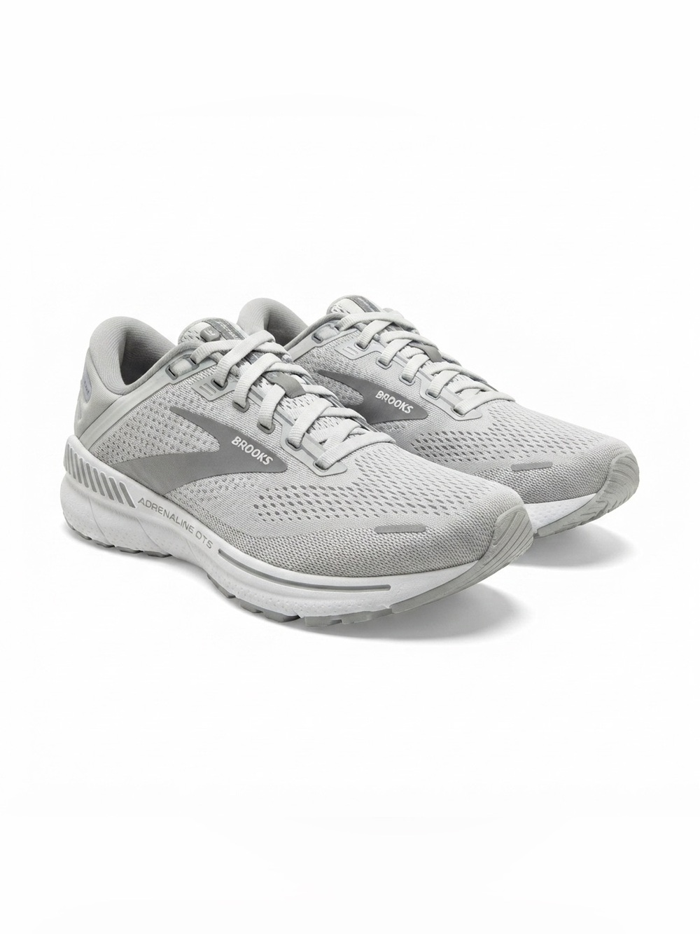 Brooks Adrenaline GTS 22 Women size 9.5 White / Oyster / Primer Grey colorway
